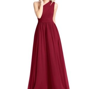 Cranberry/red bridesmaid dress